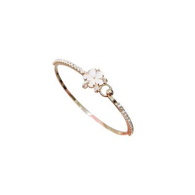 时尚合金高级感桃花手镯