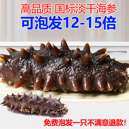 辽参底播海参干货12-15倍高泡发孕妇淡干辽刺参礼盒非即食