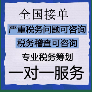 全国财务税务咨询稽查注销报表会计申报问题 电商代账财税筹划