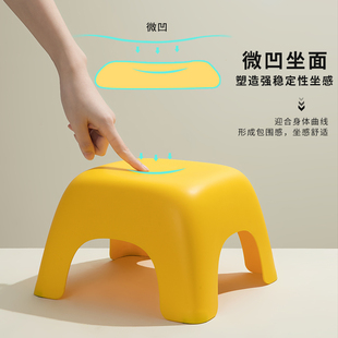 板凳客厅宝宝椅子创意加厚浴室矮凳熟胶塑料凳 家用小凳子儿童时尚