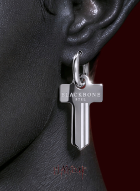 黑骨BLACKBONE304不锈钢密钥耳环