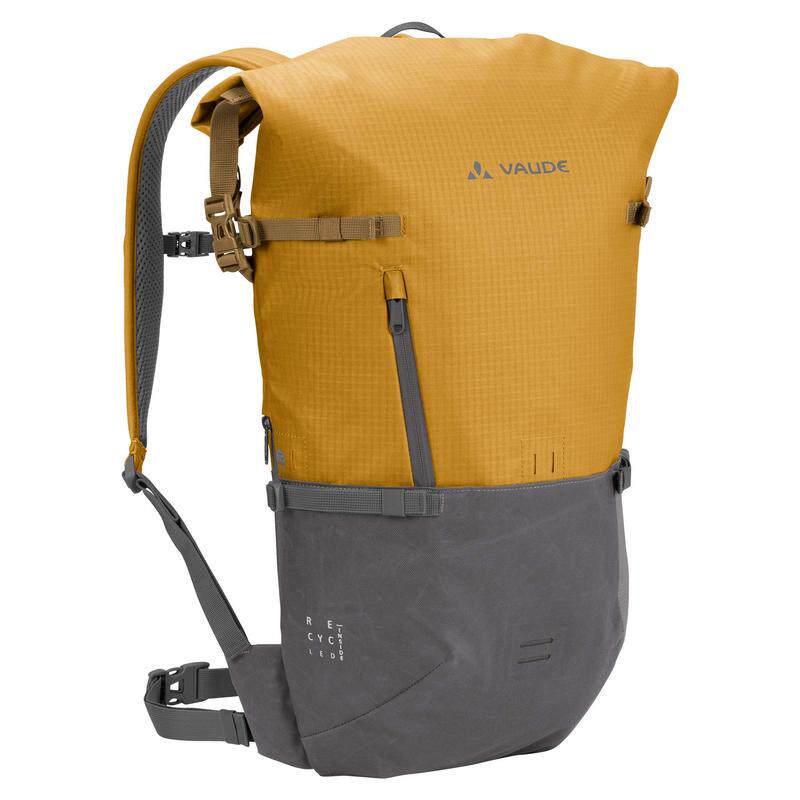 代购VAUDE巍德男女骑行背包防水透气背板挂载灯条尼龙滚顶封口
