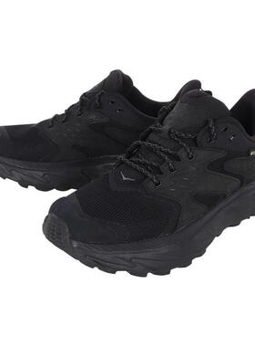 代购Hoka OneOne男士徒步鞋防水防滑轻量透气黑色网面材质