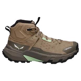 代购Salewa女士徒步鞋防水防滑缓震登山鞋中帮系带户外鞋