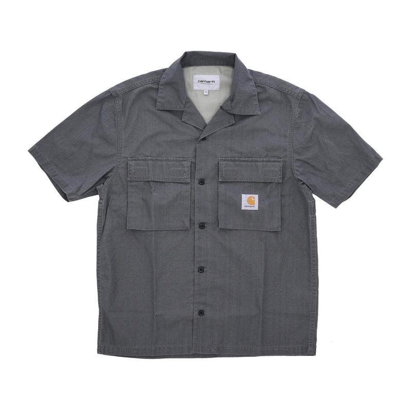 CARHARTT WIP男式短袖衬衫透气防滑口袋宽松休闲户外穿搭