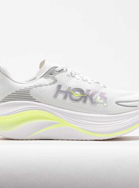 代购Hoka OneOne男士跑步鞋高缓震轻量化支撑稳定训练跑鞋白色
