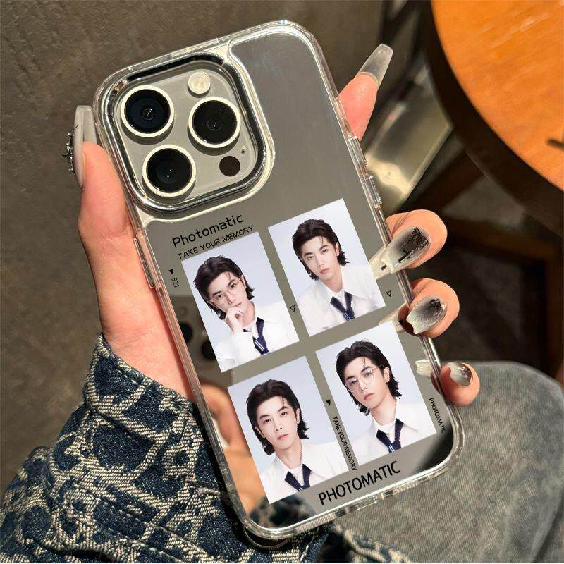 华晨宇撕拉照手机保护壳适用苹果16promax应援puar70/80时尚iphone15补妆14/13/12防摔荣耀400pro镜面壳