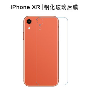 适用苹果xr钢化后膜精准孔iphonex玻璃背膜xsmax手机保护膜高清