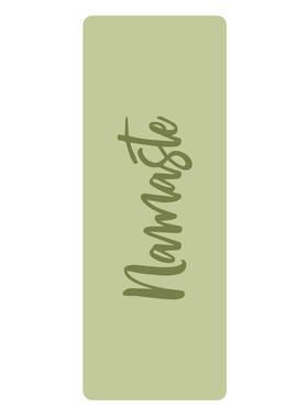 namaste心魂合一版天然橡胶pu瑜伽垫定制微瑕疵黑色加宽5mm包邮