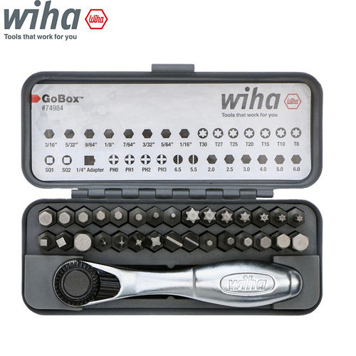 德国wiha威汉32件迷你棘轮扳手批头套装进口多功能螺丝刀GOBOX