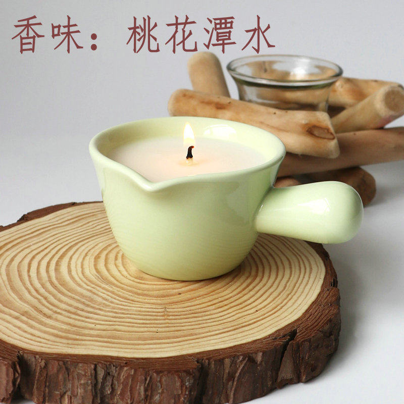 无烟求婚天然材质椰子香味低温不烫液体精油护理大豆蜡低温蜡烛