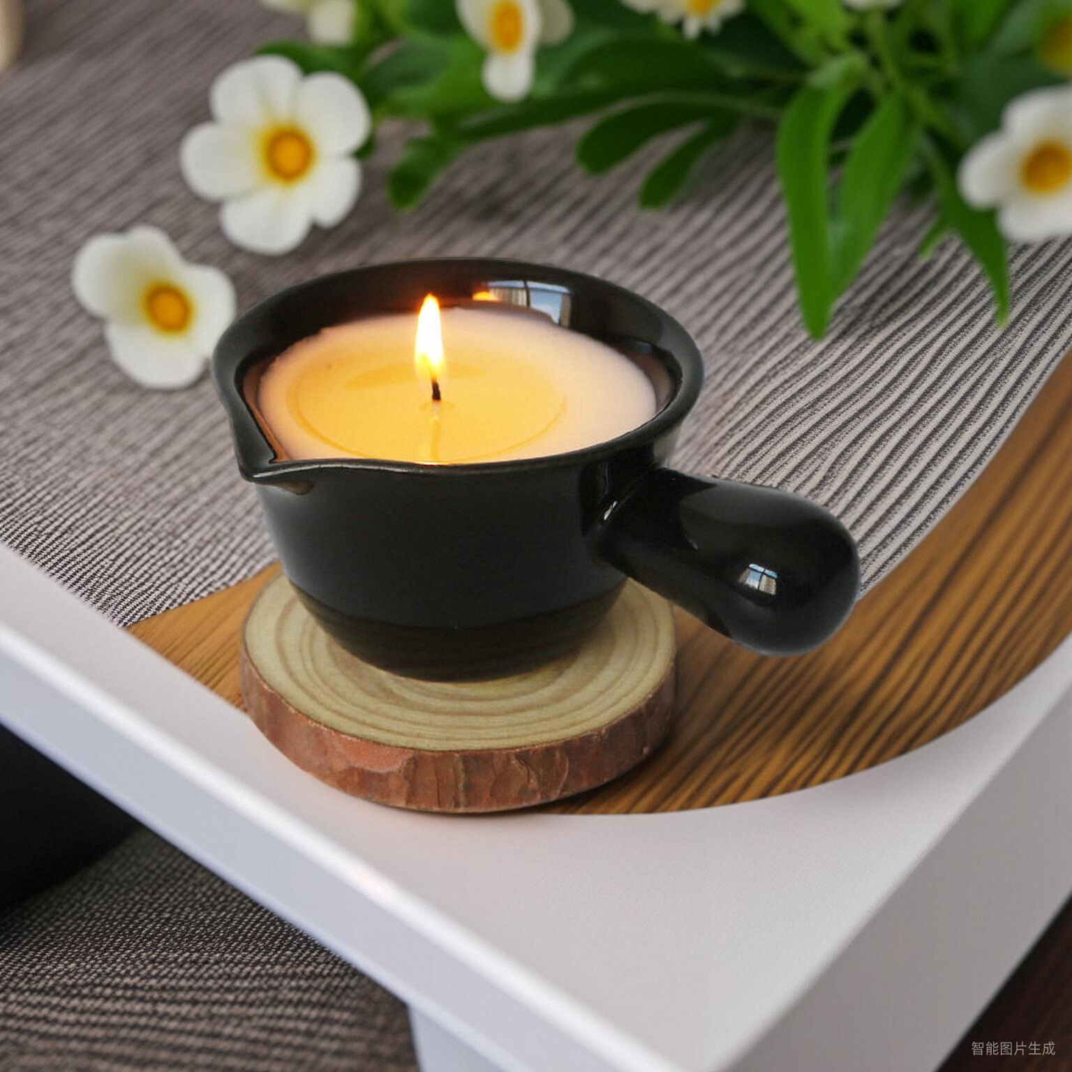 LUXMASA小黑裙家用情人低温蜡烛