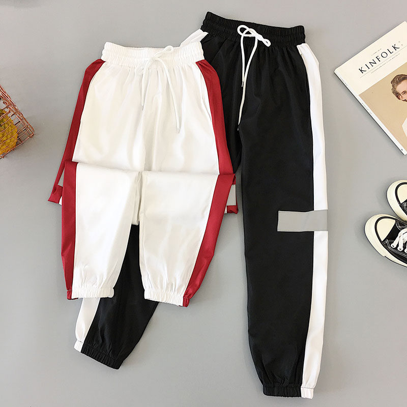 弹力纯色运动裤女宽松束脚直筒显瘦ins束脚束脚流灰色束脚裤经典在类目 女装/女士精品, 裤子, 休闲裤中 - 来自Buy2taobao.com提供专业的淘宝代购服务