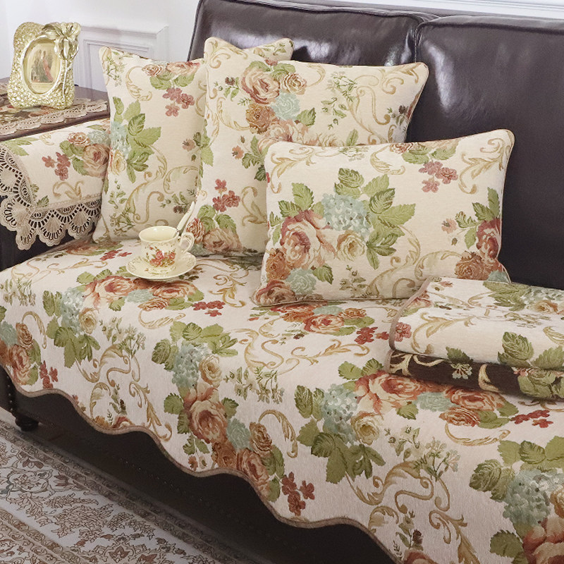 美式沙发垫高级感四季通用防滑真皮沙发坐垫欧式沙发套罩新款2025,居家布艺,沙发垫,淘宝优惠券,粉丝福利购,淘宝优惠卷