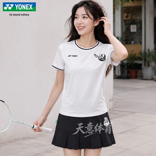 尤尼克斯羽毛球服短袖女棉
