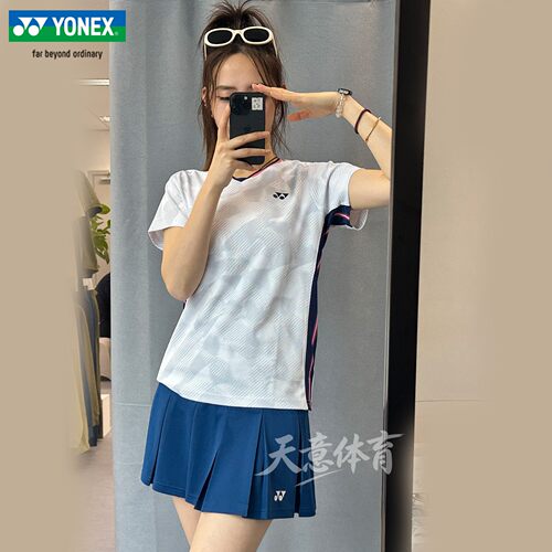 尤尼克斯女速干羽毛球短袖套装