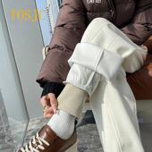 宽松保暖棉裤 羽绒裤 2025新款 零下40度搭极寒高腰直筒裤 女外穿冬季