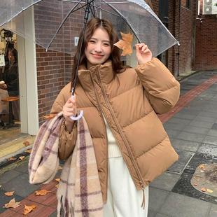 高级感鹅绒羽绒服女小个子2025年冬季新款短款加厚高端超好看外套