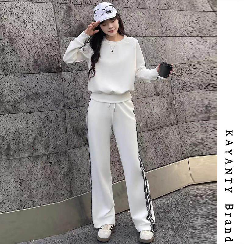 KAYANTY休闲运动套装女春秋2025新款显瘦网红时尚卫衣两件套长袖