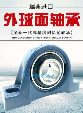 SKF进口外球面带座轴承SYJ SY25 TF/KF/FM/WF SY505M UCP/UKP205