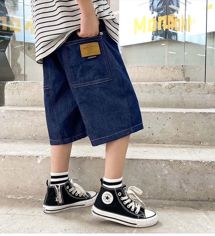 男童牛仔短裤薄款2025新款韩版中大童五分裤童装中裤儿童裤子夏款,童装/婴儿装/亲子装,裤子,淘宝优惠券,粉丝福利购,淘宝优惠卷