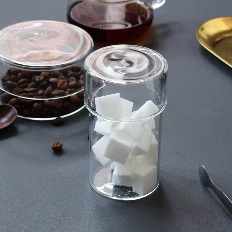 透明玻璃储物罐瓶花茶储