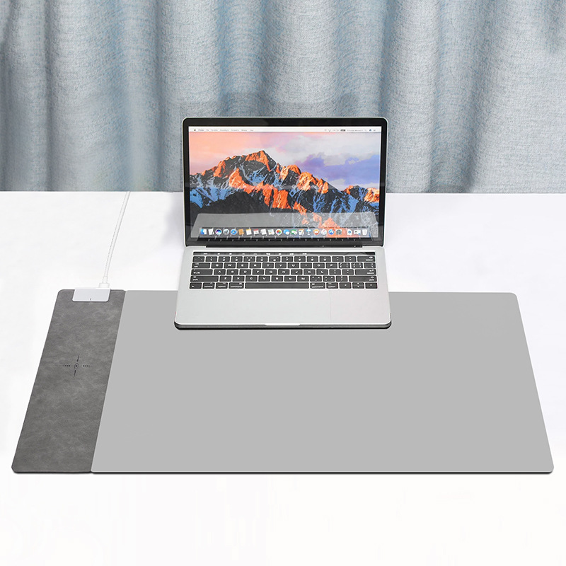 创意大号无线充鼠标垫商务礼品套装15W快充办公桌垫会议伴手礼