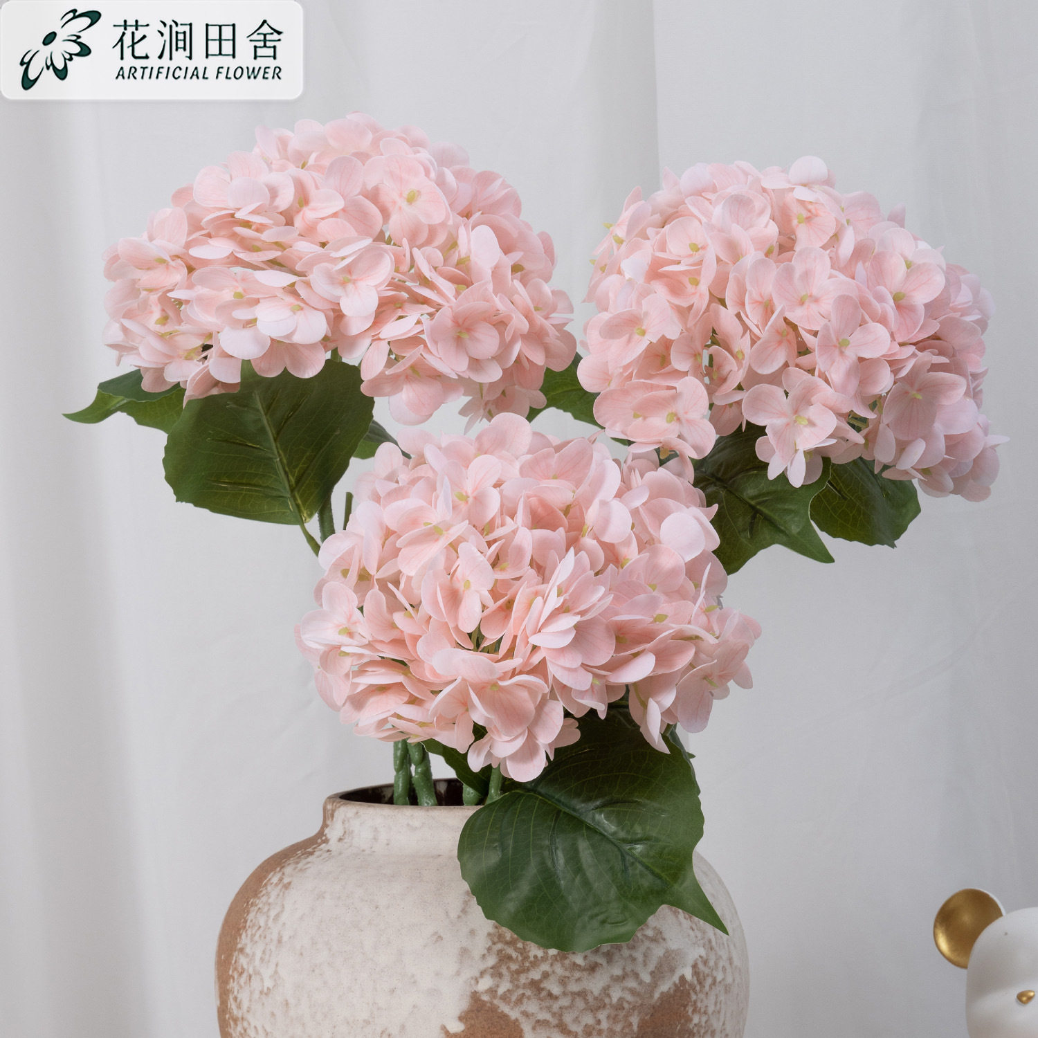 保湿手感胶片绣球仿真绣