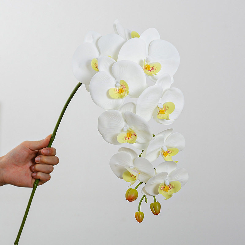 高品质仿真花手感9头蝴蝶