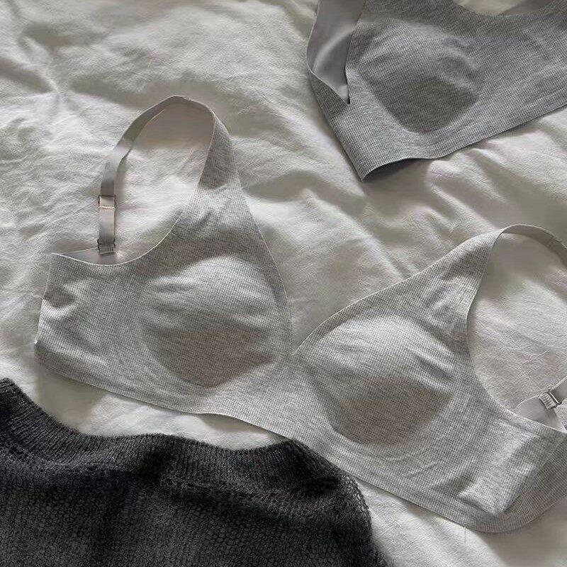 大胸显小内衣女无痕防下垂收副乳文胸美背春夏薄款舒适女士