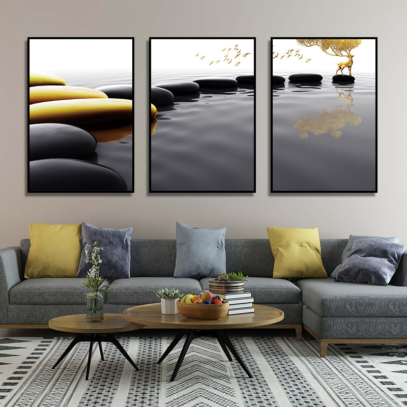 客厅装饰画沙发背景墙三联幅墙画客厅挂画现代壁画山水抽象风景画|msdalam kategori Aksesori rumah, lukisan hiasan, lukisan hiasan moden - dari Buy2taobao.com untuk memberikan perkhidmatan ejen Taobao profesional membeli