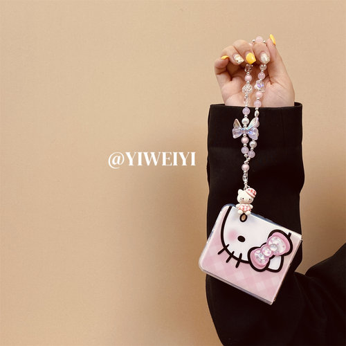 适用于华为折叠粉色kitty手机壳