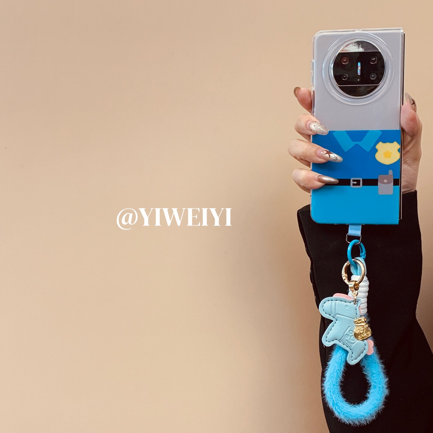 依维意 适用于华为matex6手机壳简约蓝色朱迪制服HUAWEI