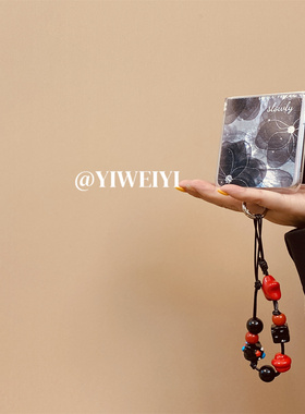 依维意 适用于小米MIXFlip2折叠手机壳OPPOFindN3Flip冰川纹花朵华为PuraX新款ocket2复古手链防摔novaFlip