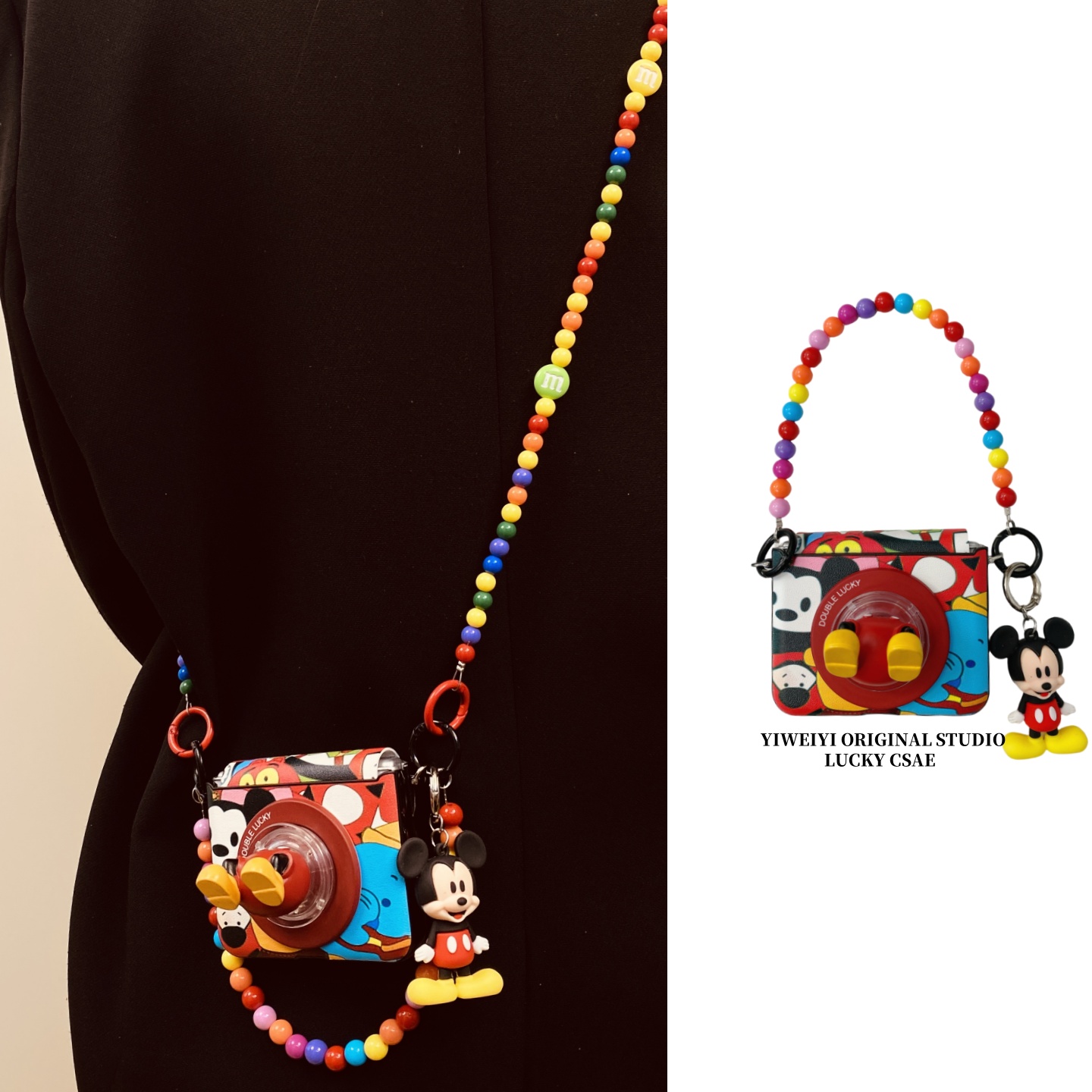 适用于华为折叠米奇皮纹手机壳