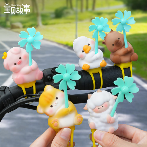 宝贝故事歪头杀电动车装饰摆件