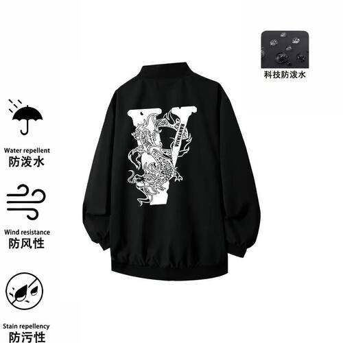 春夏季新款情侣百搭休闲网红同款V龙社会精神小伙显瘦外套高街潮