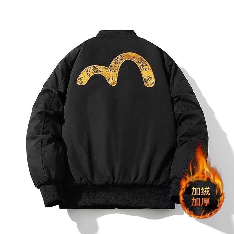 美式棒球服宽松男女飞行员潮牌加绒加厚夹克2025新款学生情侣外套