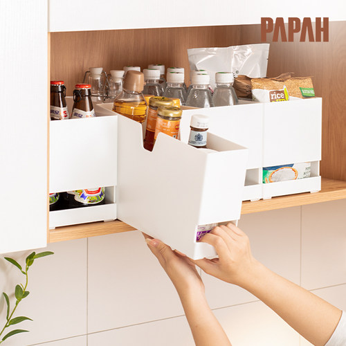 橱柜直角收纳盒锅盖零食整理
