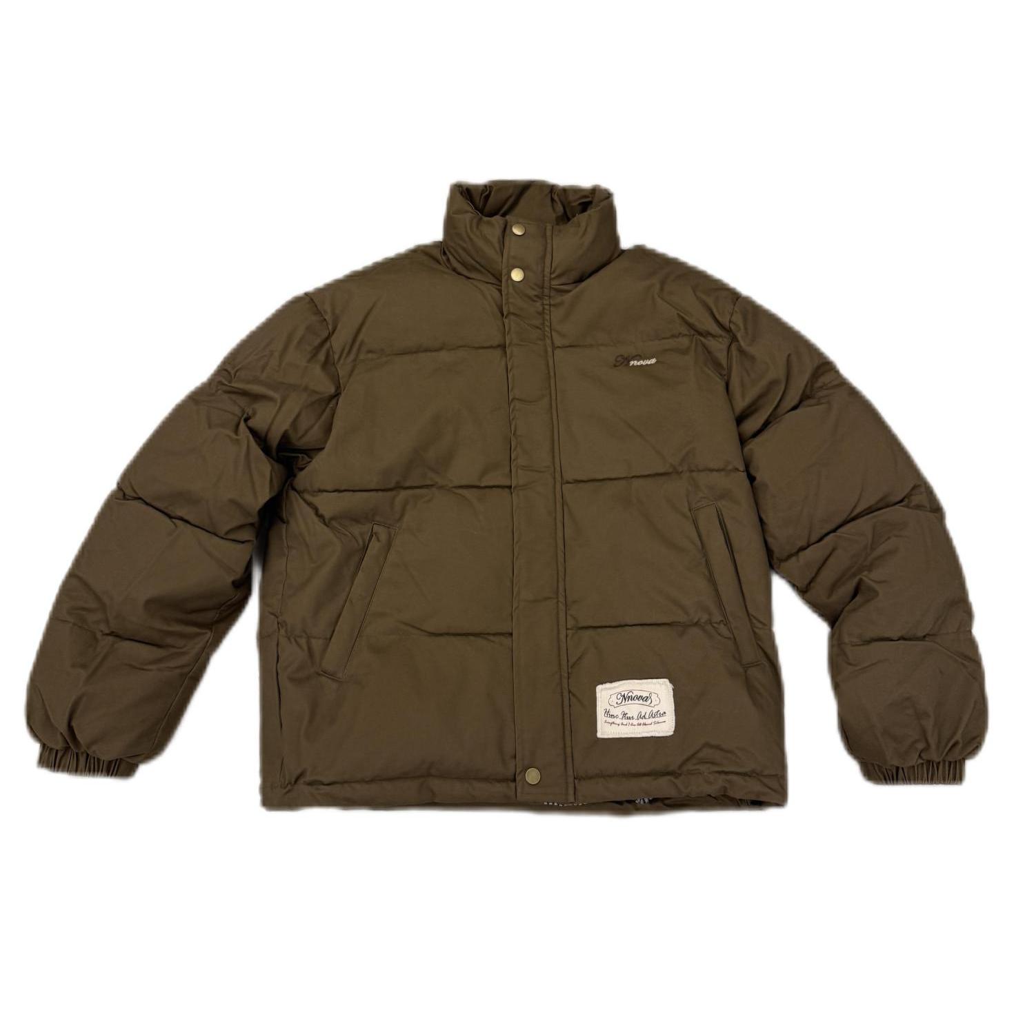 NNOVA 25冬款立领短款棉服男女宽松保暖面包服棉袄外套