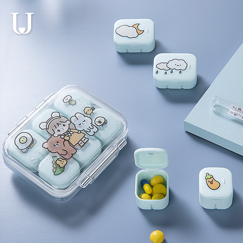 日本药盒分装便携式小号随身迷你