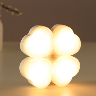 智能感应灯人体感应过道走廊楼梯卫生间充电式 卧室起夜声控小夜灯