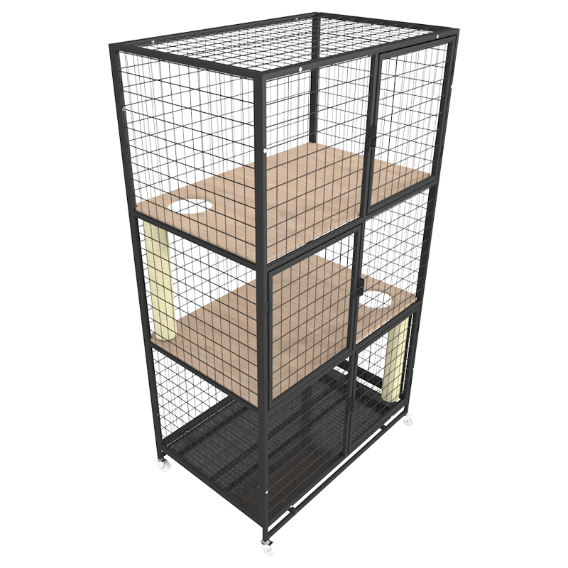 木板隔层猫笼家用猫笼子超大自由空间猫别墅家用猫咪猫屋猫舍宠物