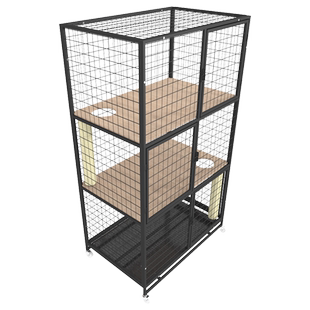 木板隔层猫笼家用猫笼子超大自由空间猫别墅家用猫咪猫屋猫舍宠物