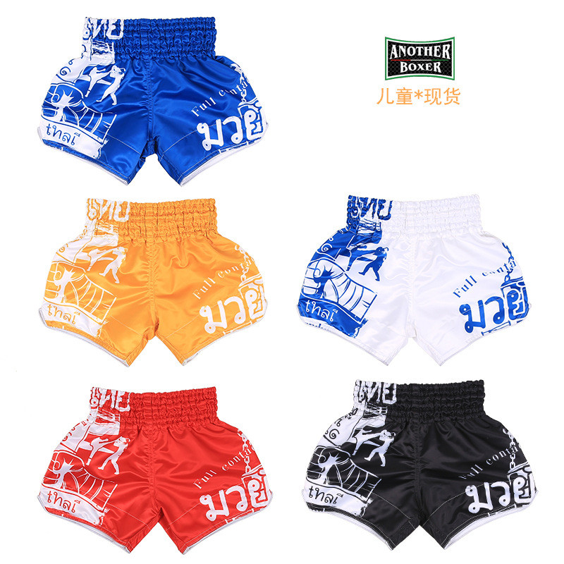 儿童款拳击裤KIDS武术服训练服ufc搏击服泰拳短裤柔软透气搏击裤