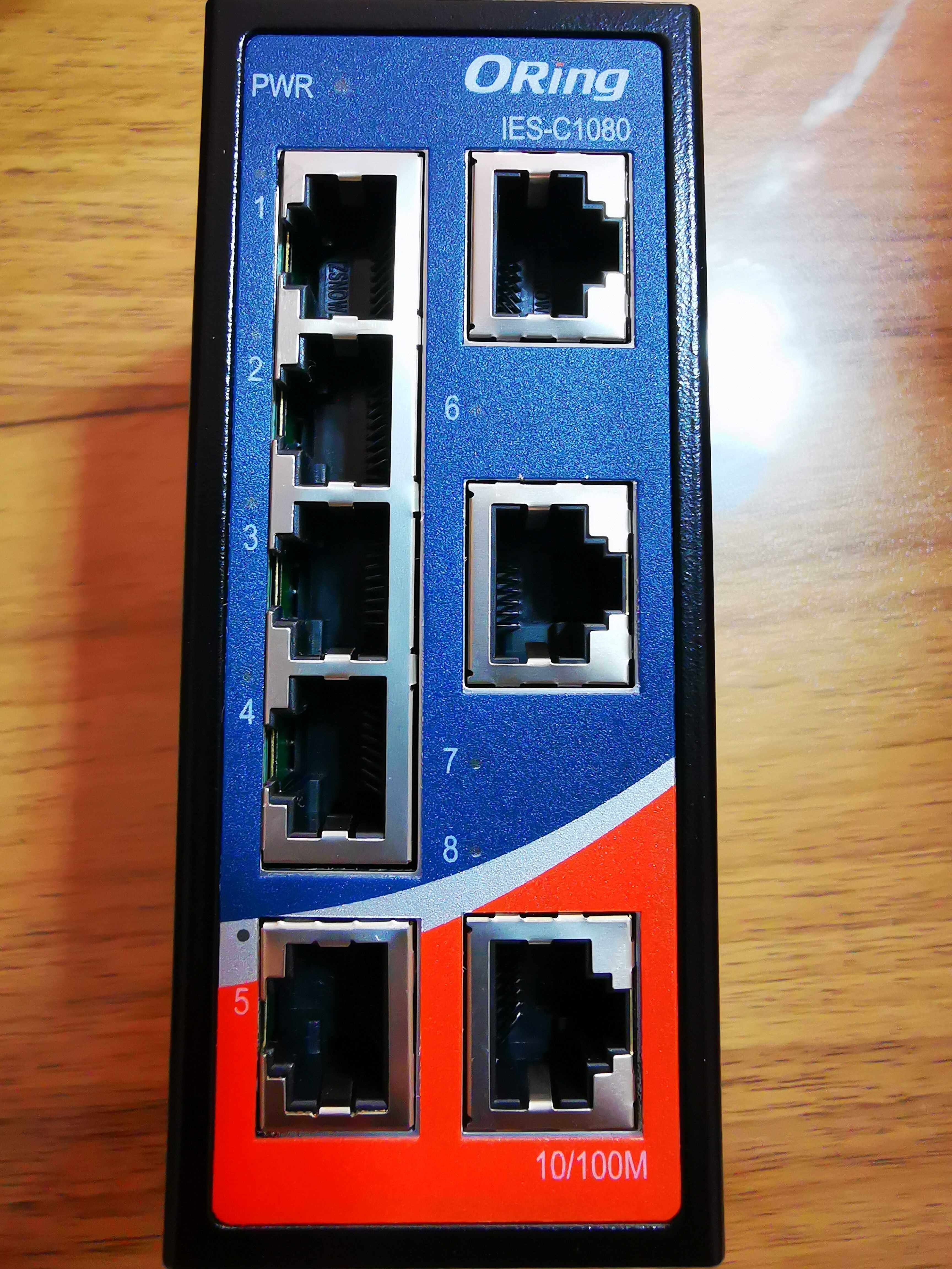 oring ies-c1080 8个百兆电口非网管 工业交换机