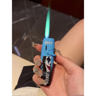 卡通草莓熊充气防风打火机渐变色小摇臂粉色火焰三丽鸥送男友礼物