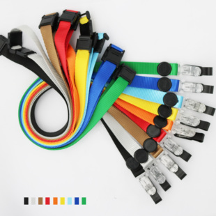 瑞普7636安全扣挂绳可调节长短挂颈绳工作牌证件套胸卡套吊绳定制扣子夹子两用胸牌绳证件卡绳子厂牌带子印刷