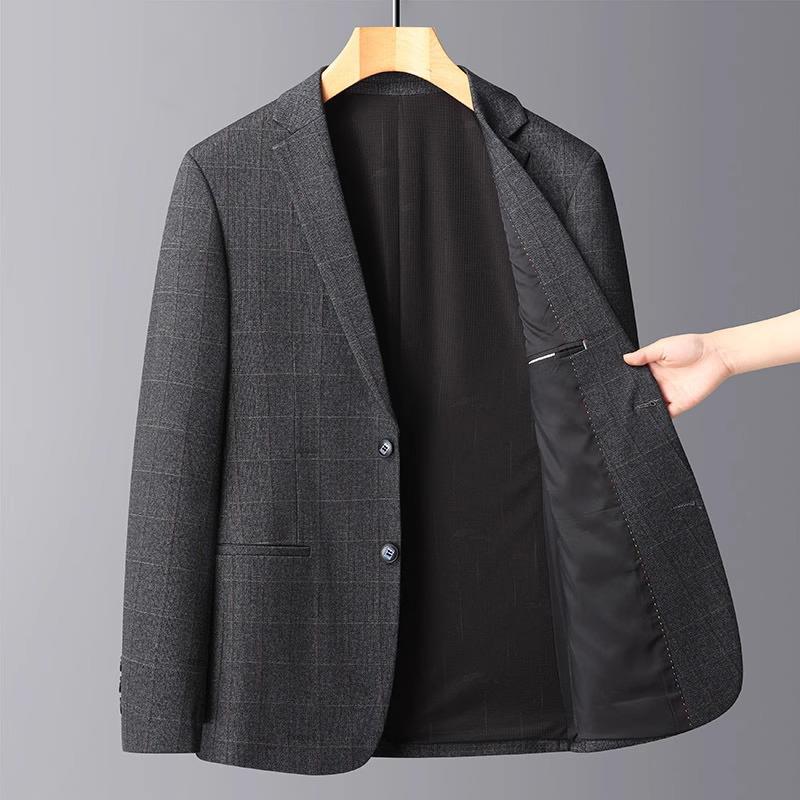 西装外套男春秋款2025新款中年爸爸正装休闲西服男单件春季上衣服