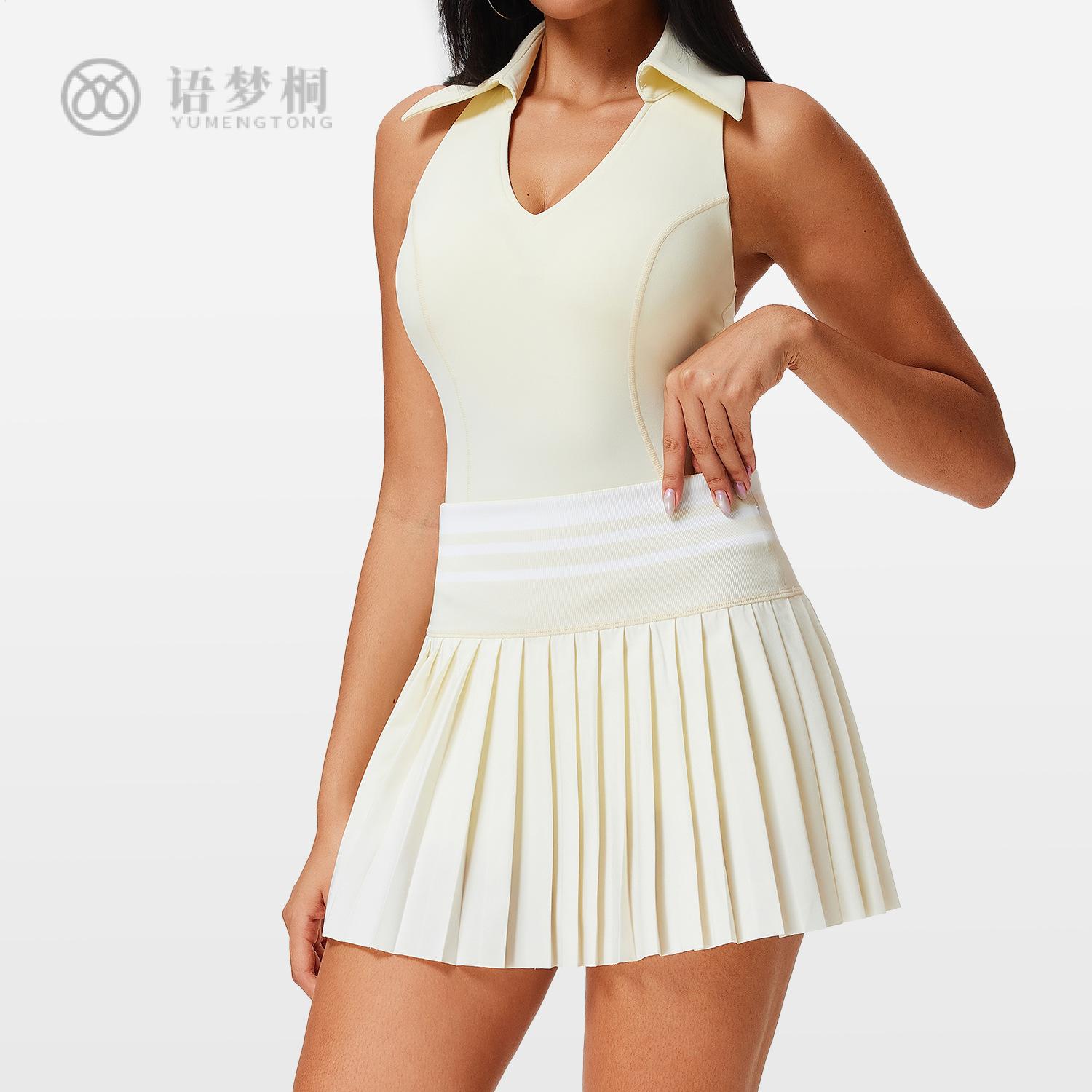 新款网球裙口袋防走光羽毛球